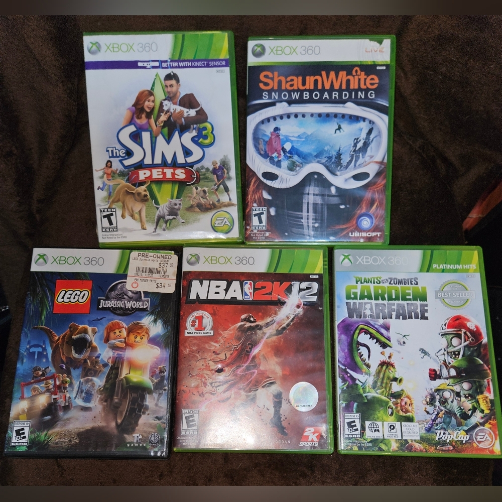 Lot of 5 XBOX 360 games